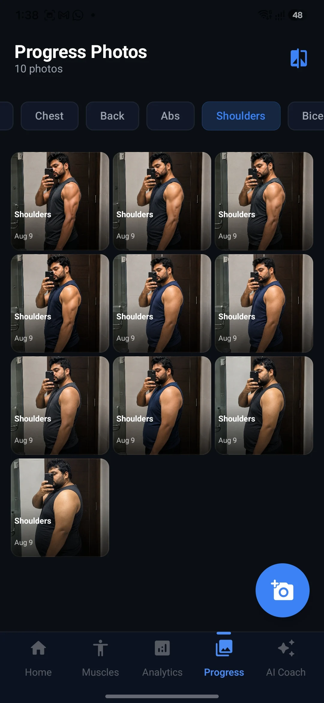Sleet Progress Gallery filtered by Back muscle group